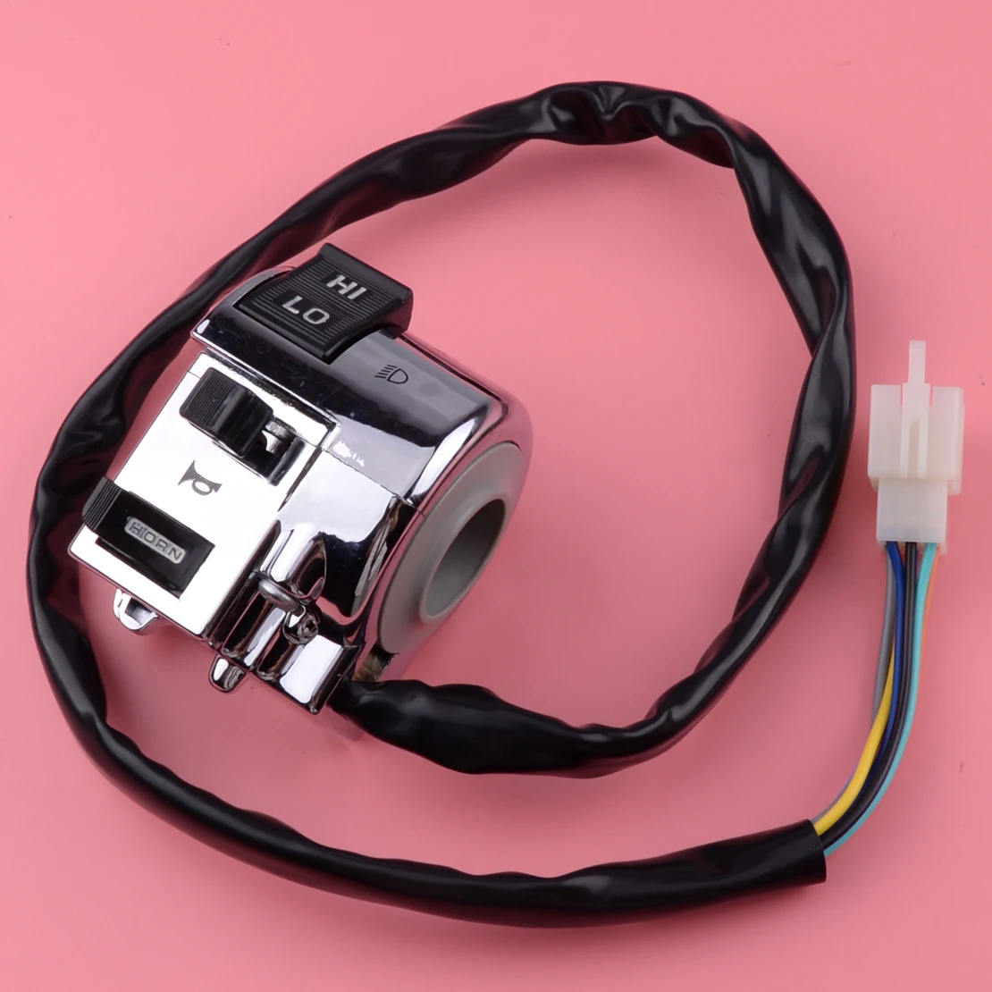 Citall Left Side Motorcycle Handlebar Horn Switch Unit Fit For Retro