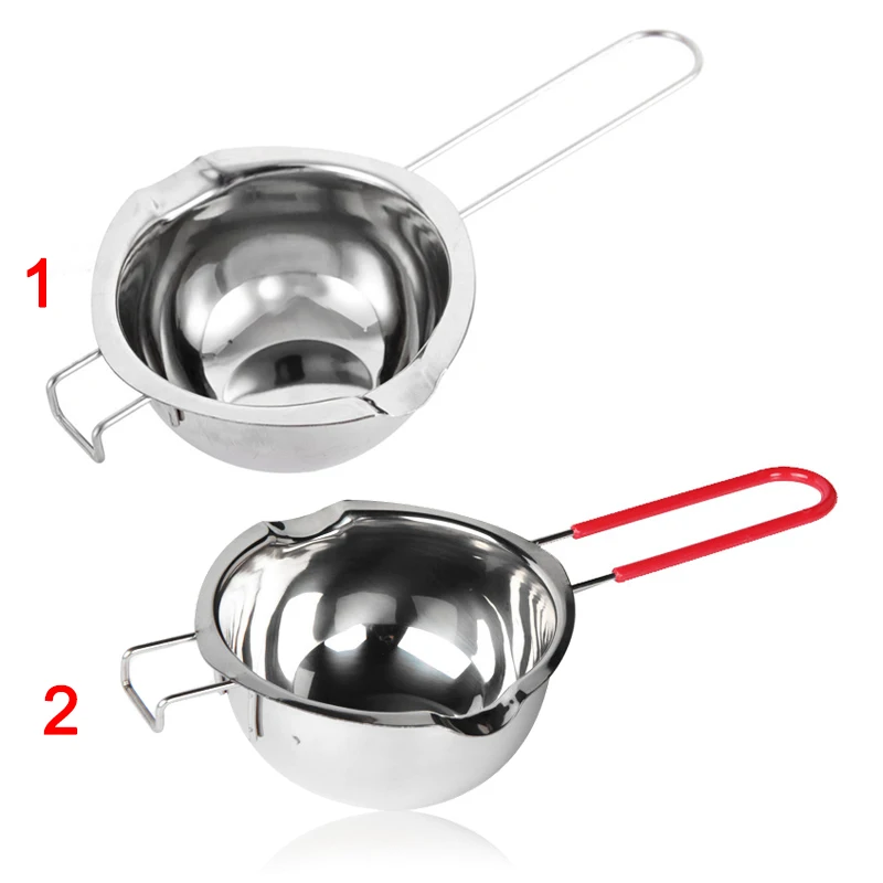 1pc Hook Design Stainless Steel Bowl Butter Chocolate Melting Pot Heating Spoon Pan DAG-ship