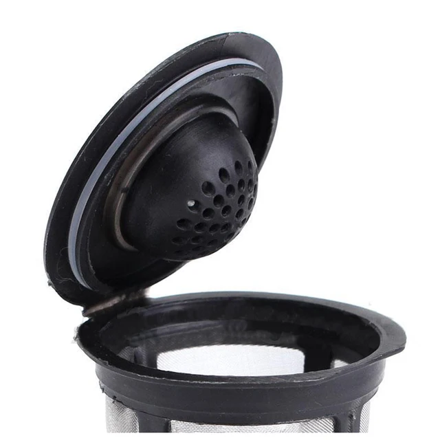 Cheap Hot Sale Reusable Single Cup For Keurig Solo Filter Pod K-Cup Coffee Stainless Mesh Black Pattern:1 Pc