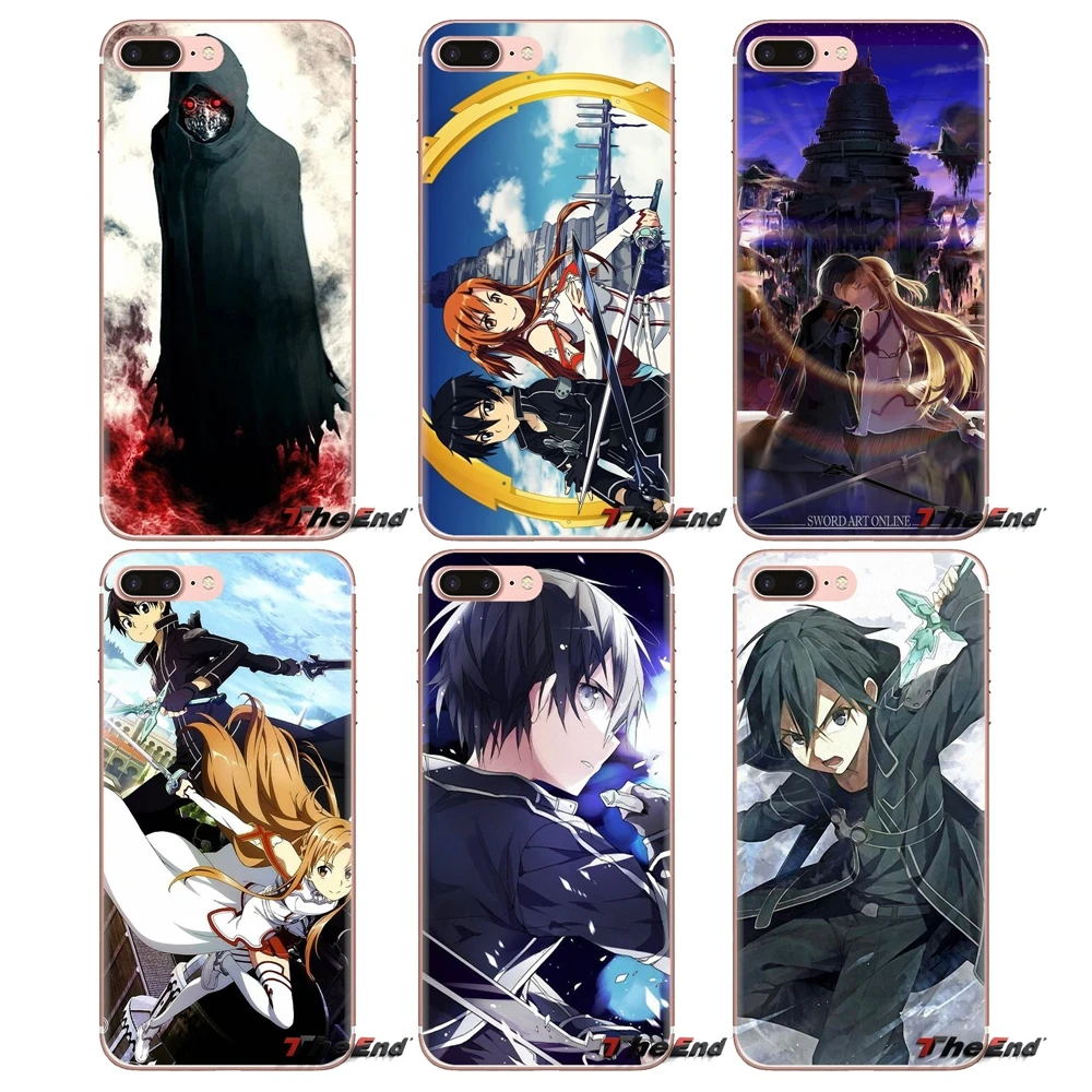 

Sword Art Online Kirito Asuna SAO For Huawei G7 G8 P7 P8 P9 P10 P20 P30 Lite Mini Pro P Smart Plus 2017 2018 2019 Phone Bag Case