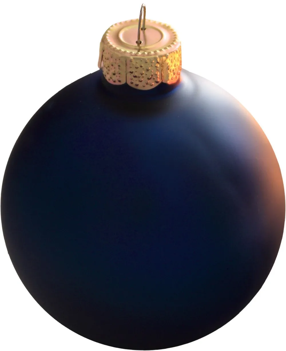 Принимаются индивидуальные заявки-свадебный фестиваль поставщик Рождественская елка шары украшения 80 мм полуночно-Синий Матовый круглый шар с узором сверху