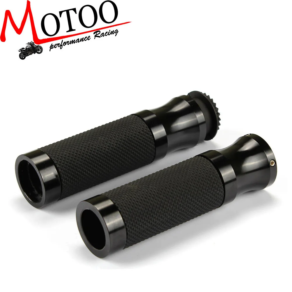 

Motoo - 22mm Universal Motorcycle Handle bar / Handlebar Grips leather and aluminum Material