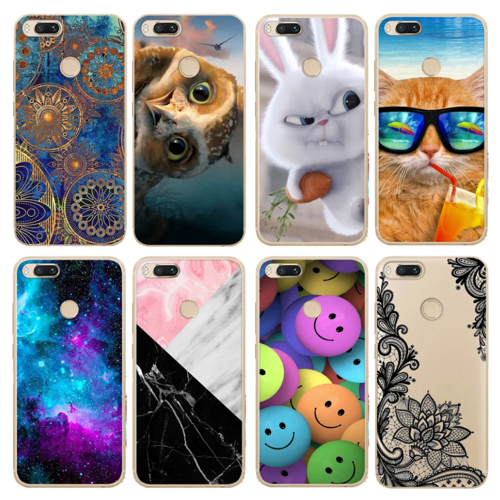 

For Xiaomi Mi A1 Case Xiaomi MiA1 Cover Luxury Painting TPU Phone Case For Xiaomi Mi A1 A 1 5X Cases Silicone Back Cover 5.5"