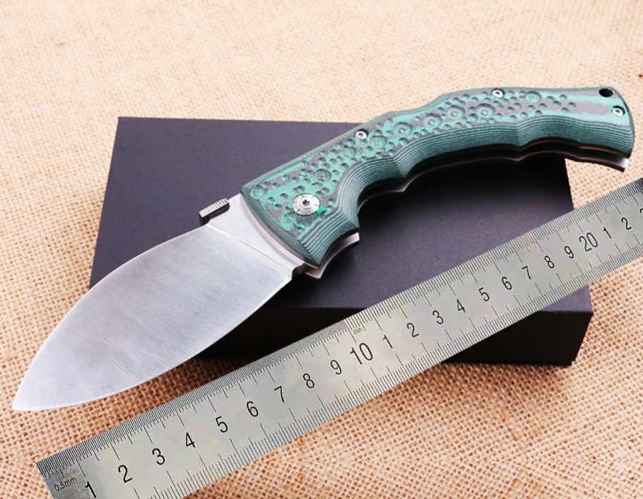 Новейший Складной нож 440C Лезвие Mikata ручка зеленый Тактический Открытый Отдых Выживание охотничий карманный нож EDC ручной инструмент
