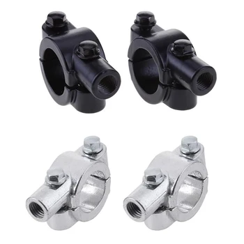 

Universal 22mm 25mm Aluminum Motorcycle Handlebar Rear View Mirror Mount Handle Bar Bracket Holder Accessories