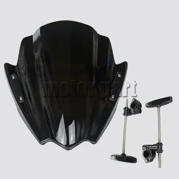 

Motorcycle Windshield For Ducati Monster 696 796 795 1100S 1200 S 1100 EVO Diesel 821 Dark/Stripe Windscreen Deflectors Black