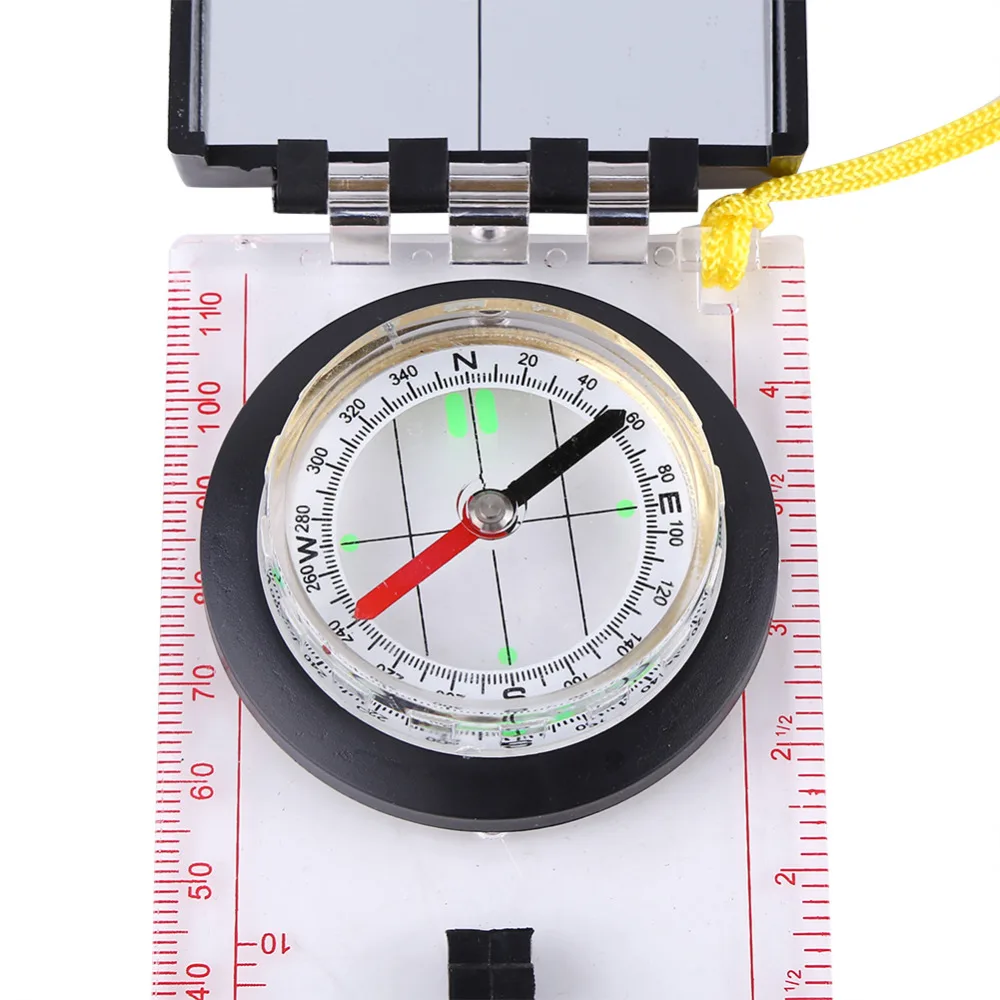 OC-6 Orienteering Baseplate Map Compass Scale Ruler with Lanyard Sadoun.com