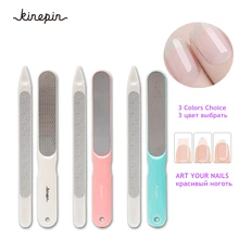 2Pcs Dual Sided Stainless Steel Metal font b Nail b font file Manicure Pedicure Tools Women