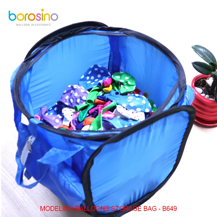 

B649 free shipping New Arrival Convenient Use Blue Balloon Storage Bag