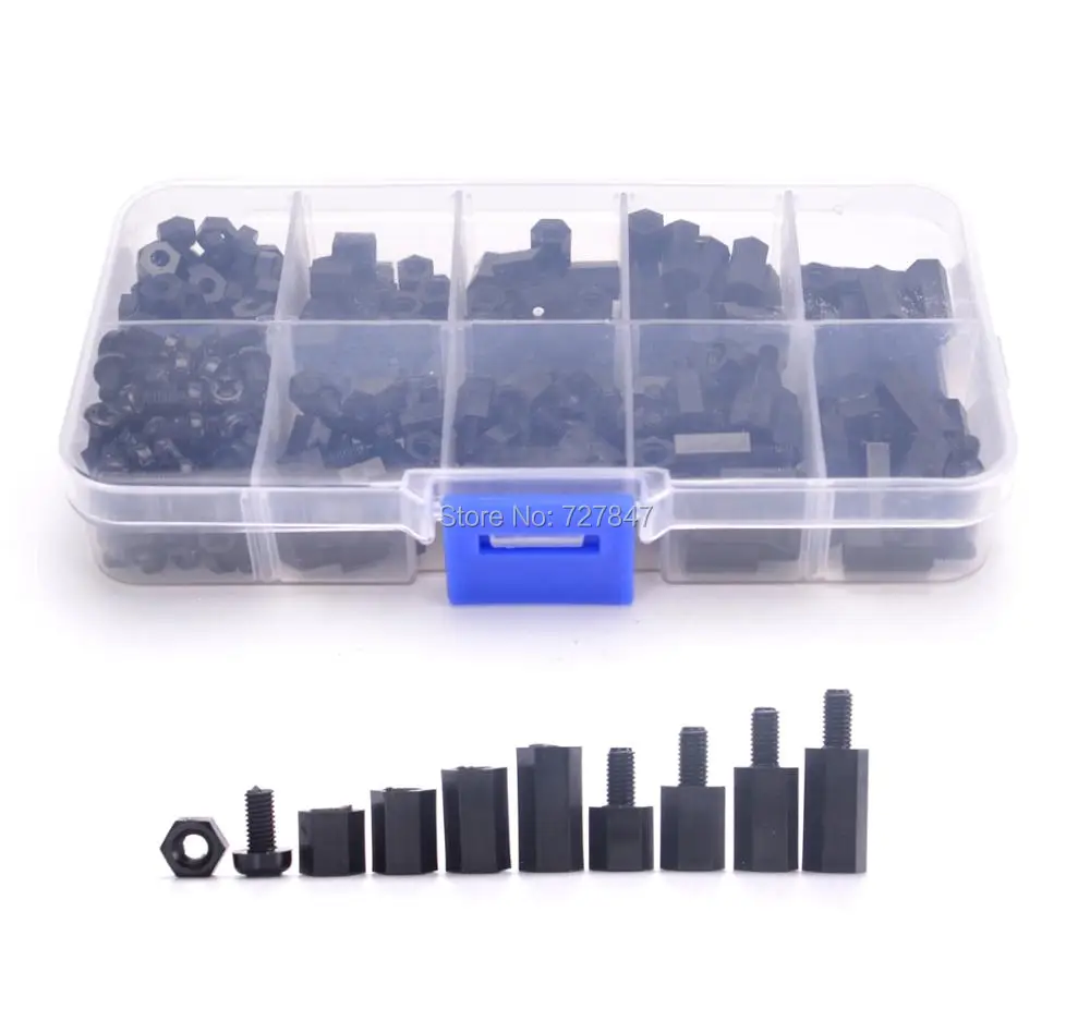 300pcs M3 Nylon Screw