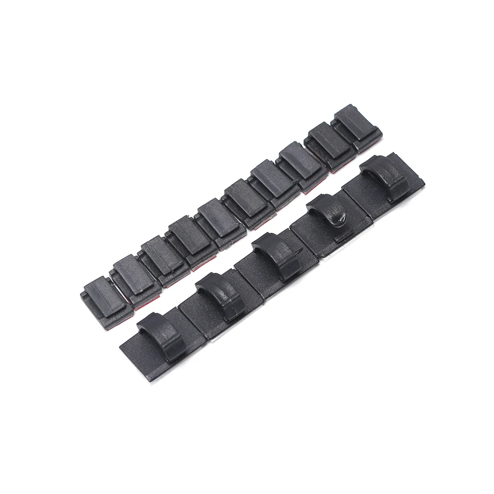 60PCS/Lot Black Plastic Cable Clips Self Adhesive Cord Management Black