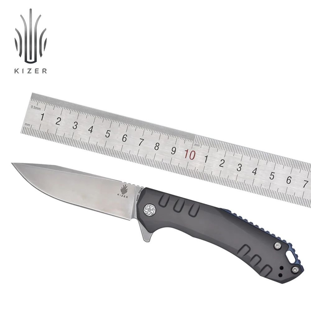 Складной нож Kizer Basalt KI4505 титановый для повседневного использования карманный