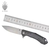 Kizer folding knife titanium knife 2018 new arrival edc pocket knife for hunting camping knife high quality survival tools