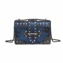 Винтажная женская сумка, женская кожаная сумка на цепочке, сумка через плечо, Женская мини маленькая сумка-мессенджер X37