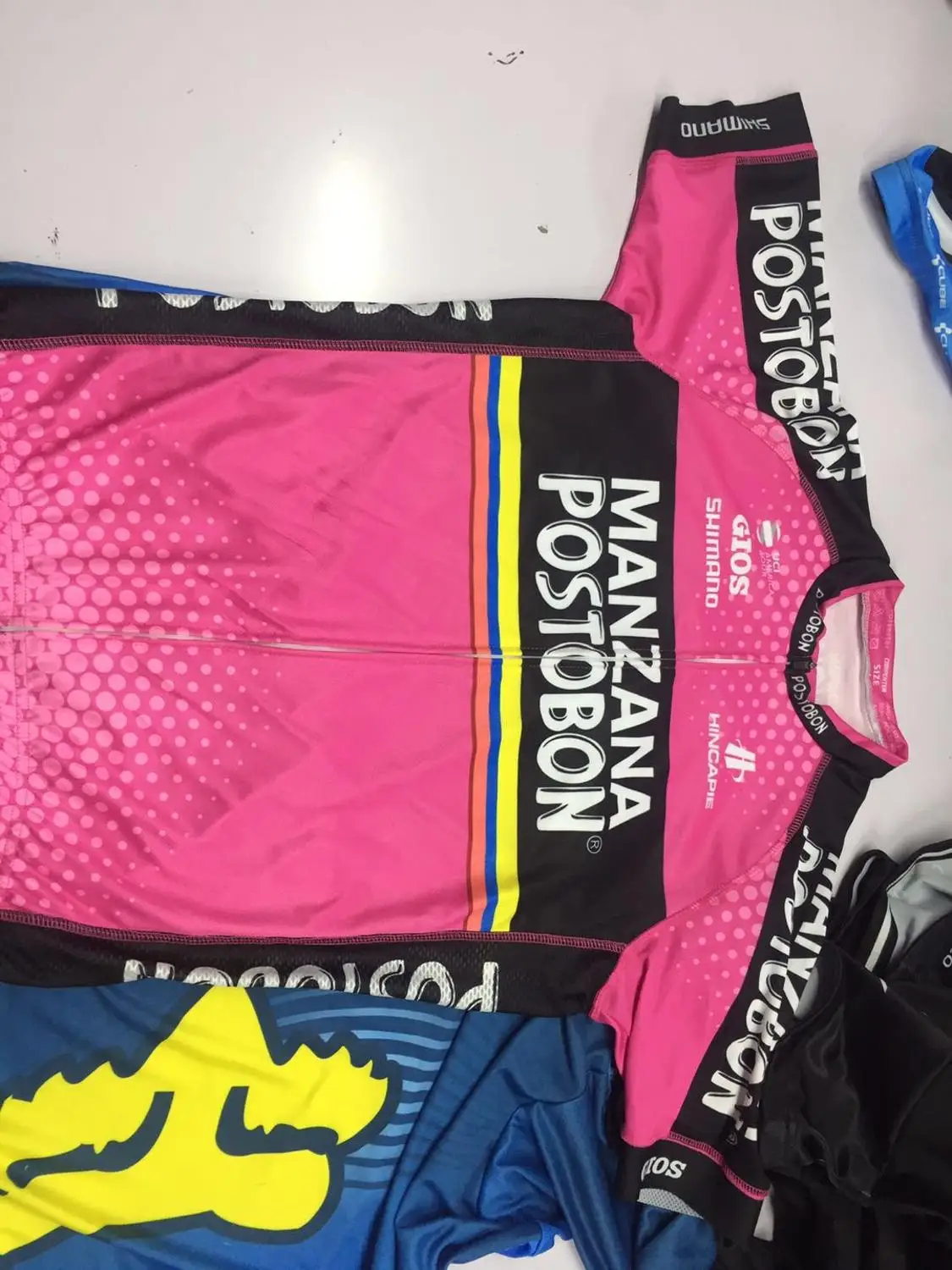 MANZANA POSTOBON PRO TEAM велосипедная майка розовая летняя быстросохнущая велосипедная одежда с коротким рукавом