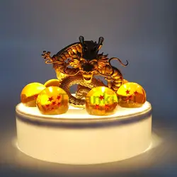 Аниме Драконий жемчуг Z Золотой shenron хрустальный шар набор ПВХ фигурку Dragon Ball Супер Son Goku фигурка DBZ модель игрушка в подарок
