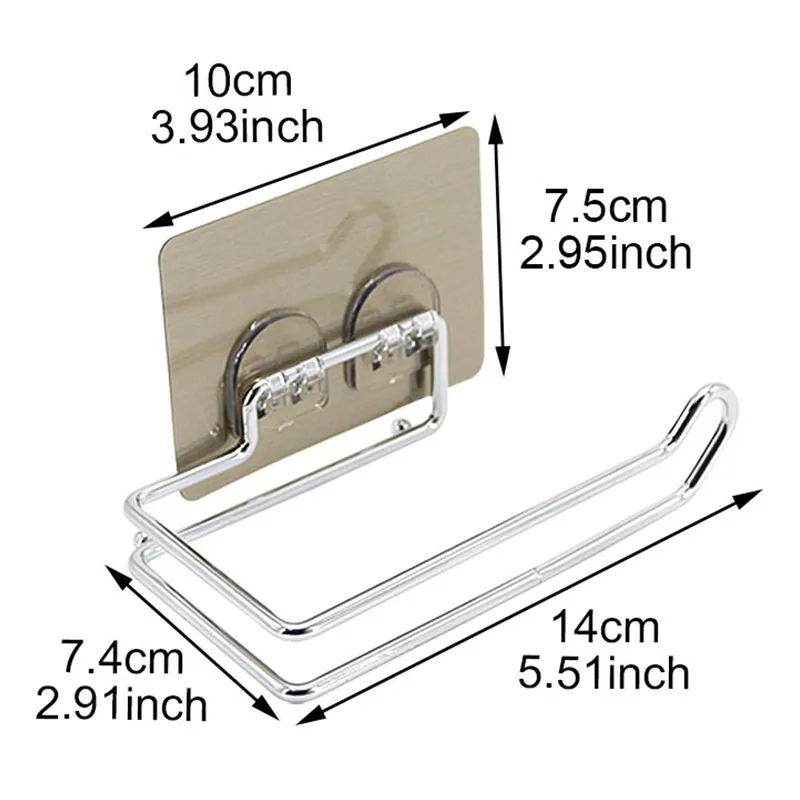 DINIWELL المنزل رفوف التخزين دائم الحمام لفة ورقة منشفة استحمام رف للحمام المطبخ لعبة مفتاح المنظم