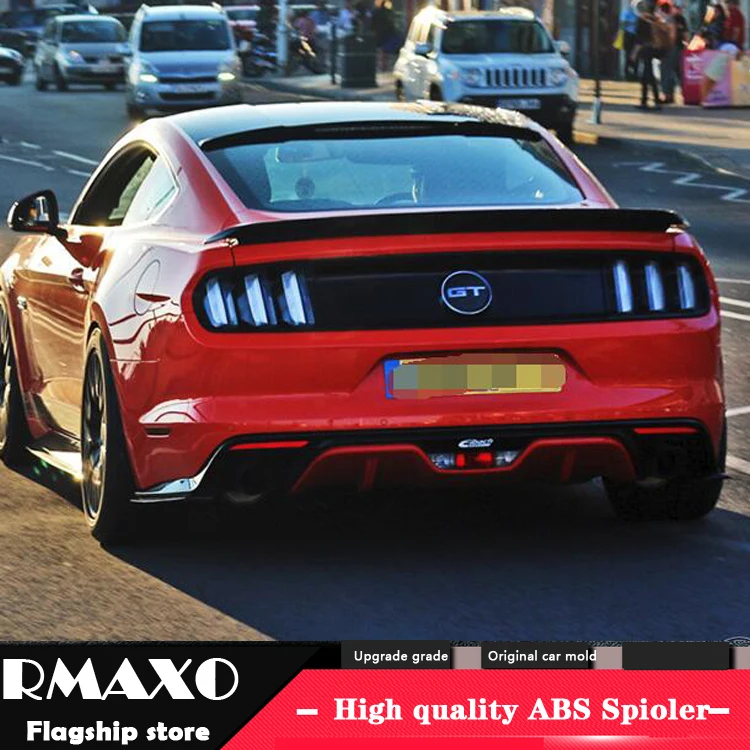 Для Ford Mustang спойлер- Mustang спойлер GT Высококачественный ABS Материал заднее крыло автомобиля праймер цвет задний спойлер