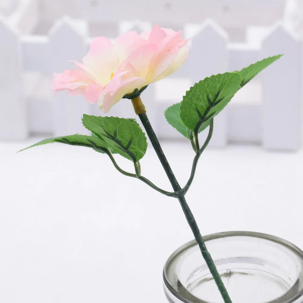 10pcs 6*10cm Artificial Green Leaf Flower Wedding Home Decoration Leaf DIY Scrapbooking Craft Fake Flowers