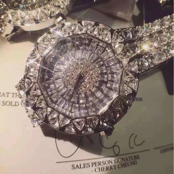 

2017 New style! Top Quality Women Watches Luxury Full Rhinestone Wristwatches Steel Lady Crystal Dress Watch Female Quartz watch