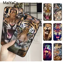 MaiYaCa лев тигр Мягкий ТПУ чехол для телефона чехол мягкий TPU Funda Coque для iPhone 8 7 6 6S Plus 5 5S SE XR X XS MAX Coque Shell