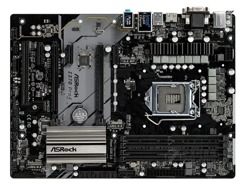 Новая Материнская плата Asrock Z370 PRO4 DDR4 64G DVI HDMI VGA USB2.0 3 1 | Компьютеры и офис