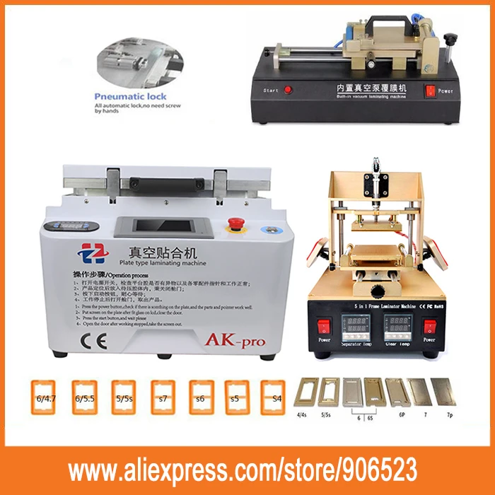 

new combo 3 in1 12 inch Vacuum Laminating Machine Automatic Lock+5in1 LCD Bezel Separator+Frame Laminating Machine+ Glue Remover