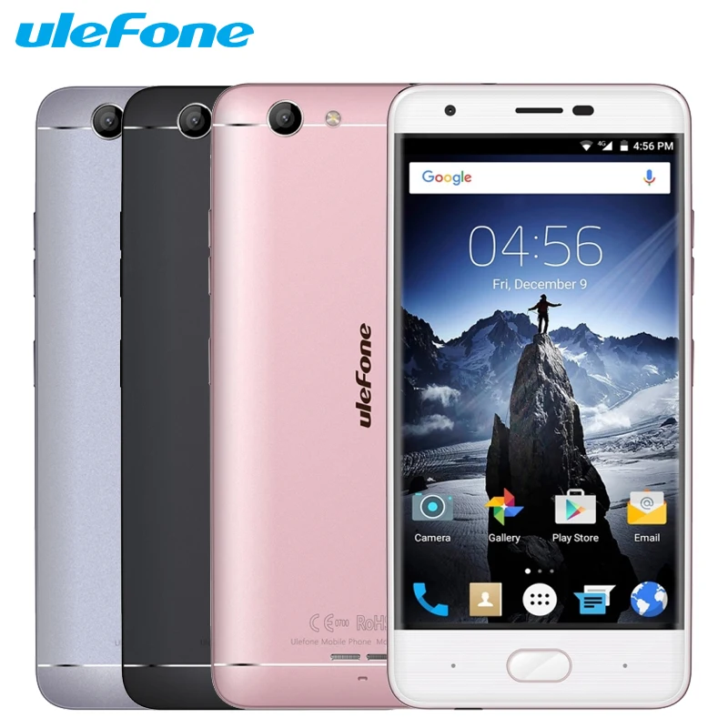 Original Ulefone U008 Pro Cell Phone 5.0 inch 2G RAM 16G ROM MTK6737 Quad Core Android 6.0 Camera 8.0MP 3500mAh Smartphone