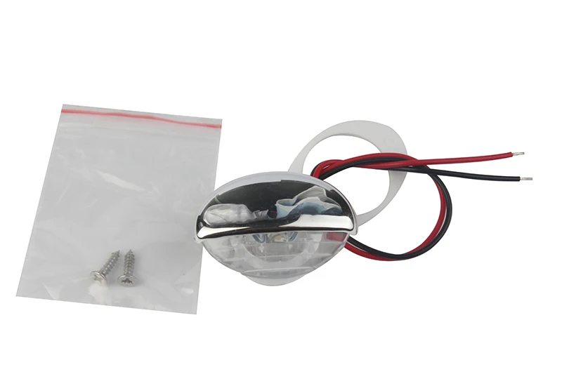 

1Piece White Marine Boat LED Electroplate Corridor Downstair Light for 12V Vehicles RV