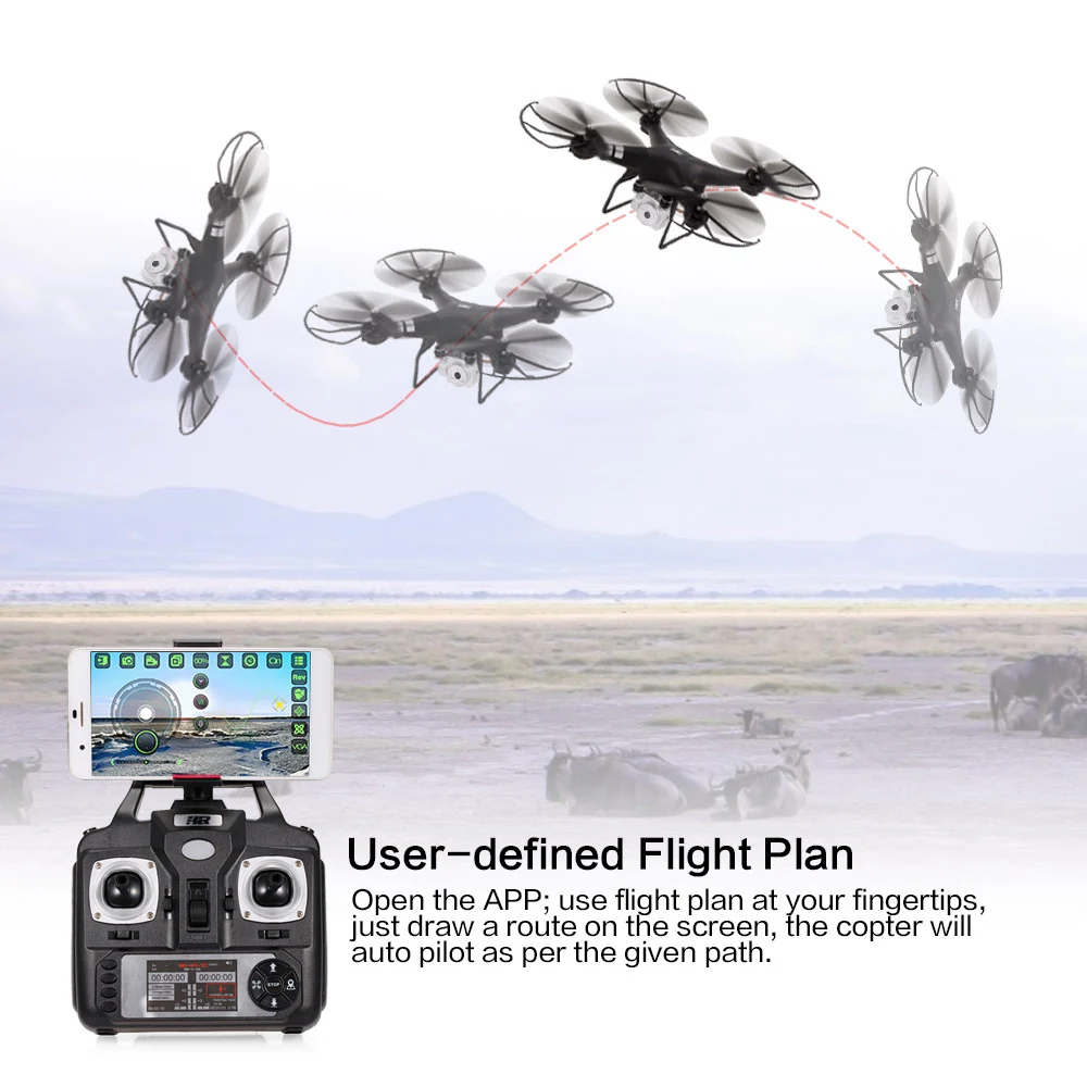 2.4G 1080P Camera Drone Professional Wifi FPV Drone Height Hold Real-time Transmission Video RC Quadcopter Helicopter Dron (10)