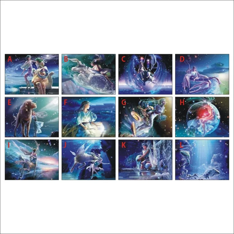 Zodiac Signs Complete Diamond Painting 5D DIY Diamond Painting Set Omni