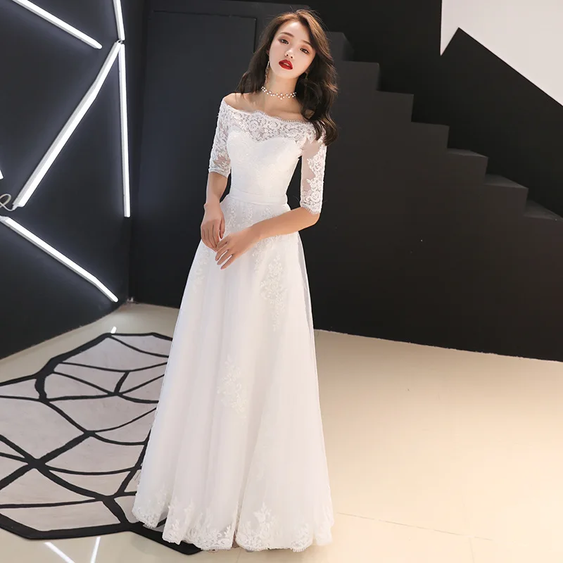Белые банкетные платья в восточном стиле, китайское винтажное традиционное свадебное платье Cheongsam, грандиозное вечернее платье, размер XS-XXXL