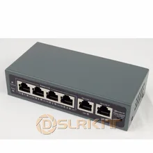 DSLRKIT 250 м 6 портов 4 PoE переключатель инжектор питания по Ethernet без адаптера питания