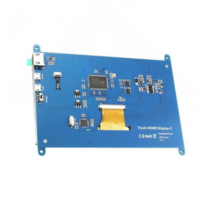 7 дюймовый емкостный IPS ЖК модуль 1024x600 HDMI 800*480 5 точечный сенсорный экран с