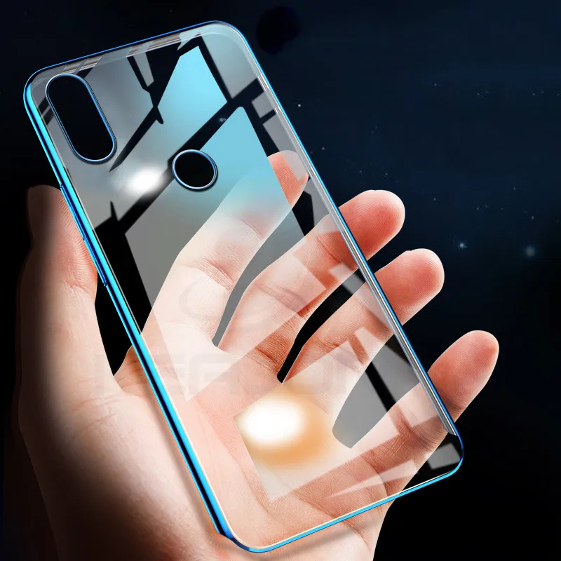 Чехол для Xiaomi Mi Max 3 мягкий силиконовый чехол бампер из ТПУ с покрытием роскошный