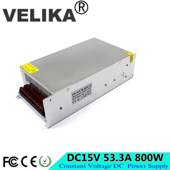 

Adjustable 15V Power Supply 53.3A 800W Led Driver Transformer 220v 110v AC to DC fonte 15V For Industrial mechanical equipment