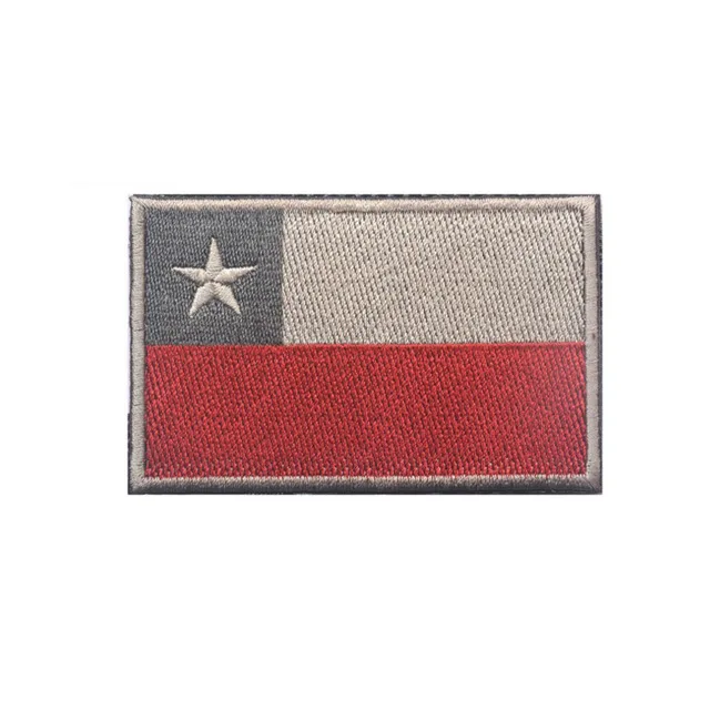 Чили флаг Каратель Чилийская заплатка, Национальный флаг боевой тактический патч крюк петли Вышивка Патчи