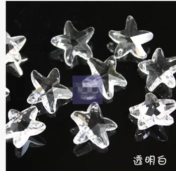 

K9 14MM Lighting Accessories 14mm single hole starfish DIY bead curtain materials wholesale beads crystal pendant 012