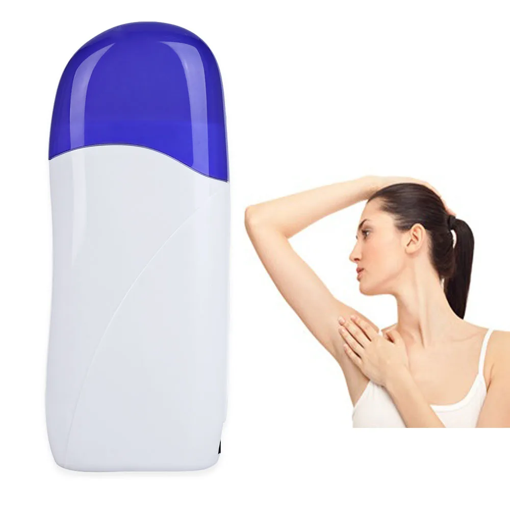 Electric Paraffin Heater Roll-On Refillable Depilatory Hair Removal Depilation Wax Heater Epilator Waxing Machine Hair Removal professional single handheld depilatory wax hair removal machine portable epilator roll on depilatory heater