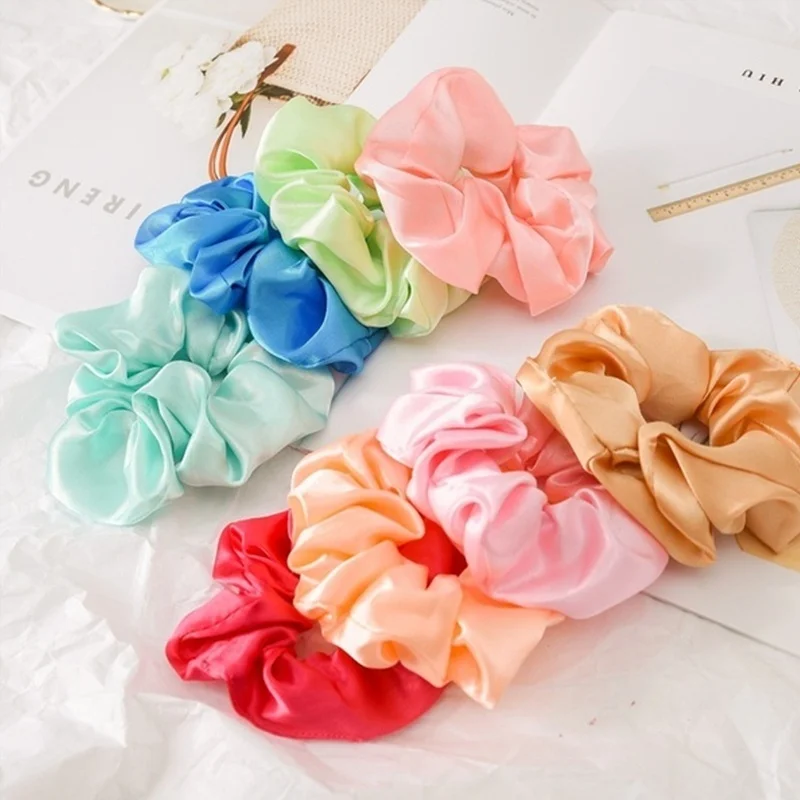 

New Female 39 Color Available Elastic Hair Ropes For Women Girls Scrunchi Hair Accessories Hair Rings Bands Lady Ponytail Holder
