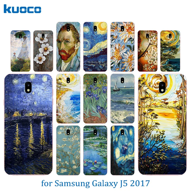Чехол для Samsung Galaxy J5 2017 силиконовый чехол с рисунком Ван Гога Pro J530F чехлы
