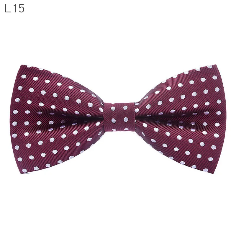 Модный галстук-бабочка для смокинга, мужской красный и черный тартан, для жениха, для свадьбы, для вечеринки, цветные полосатые галстуки-бабочки, мужские галстуки - Цвет: L15