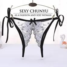 Lingerie sensual renda quente, sexy, sem crotless, transparente, cintura baixa, tangas e g, virilha aberta, feminina, roupa íntima, sexy
