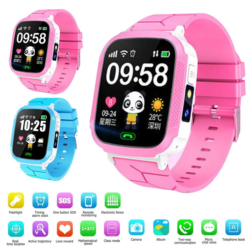 

Waterproof Kids GPS Smart Watch SOS Antil-lost Smartwatch Baby 2G SIM Card Clock Call Location Tracker Smartwatch PK Q90 Q50
