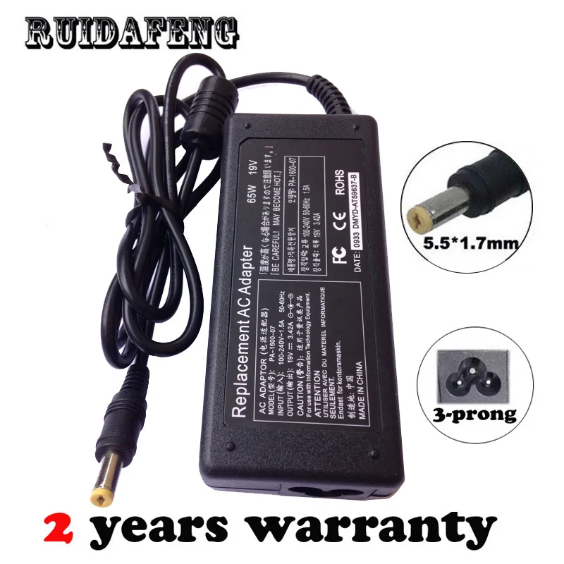 

19V 3.42A Power Adapter Charger for Acer Aspire E11 E14 E15 V3 V5 E1 R7 M5,Timeline Ultra M5 M3