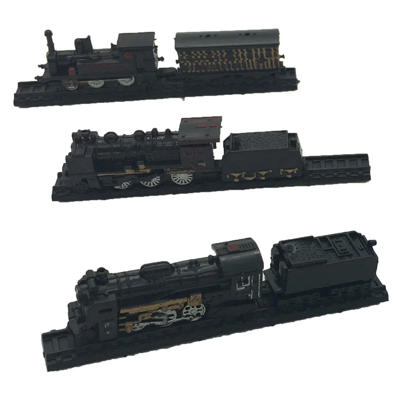 1 шт. 4D новая ностальгия внутренний Поезд серии статическая модель из пластика мини поезд Собранный пластик игрушка коллектор