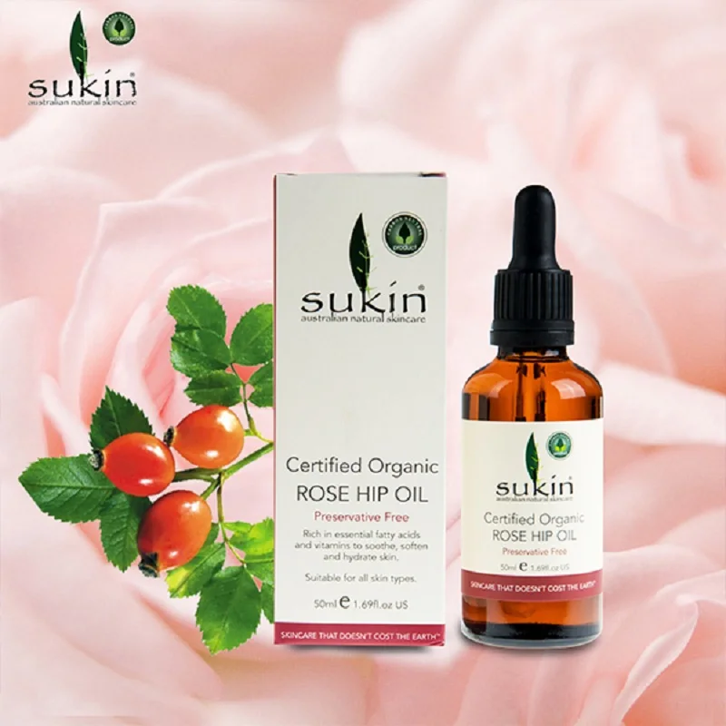 Sukin 100 Certified Organic Rosehip Oil Fine lines Pigmentation sun