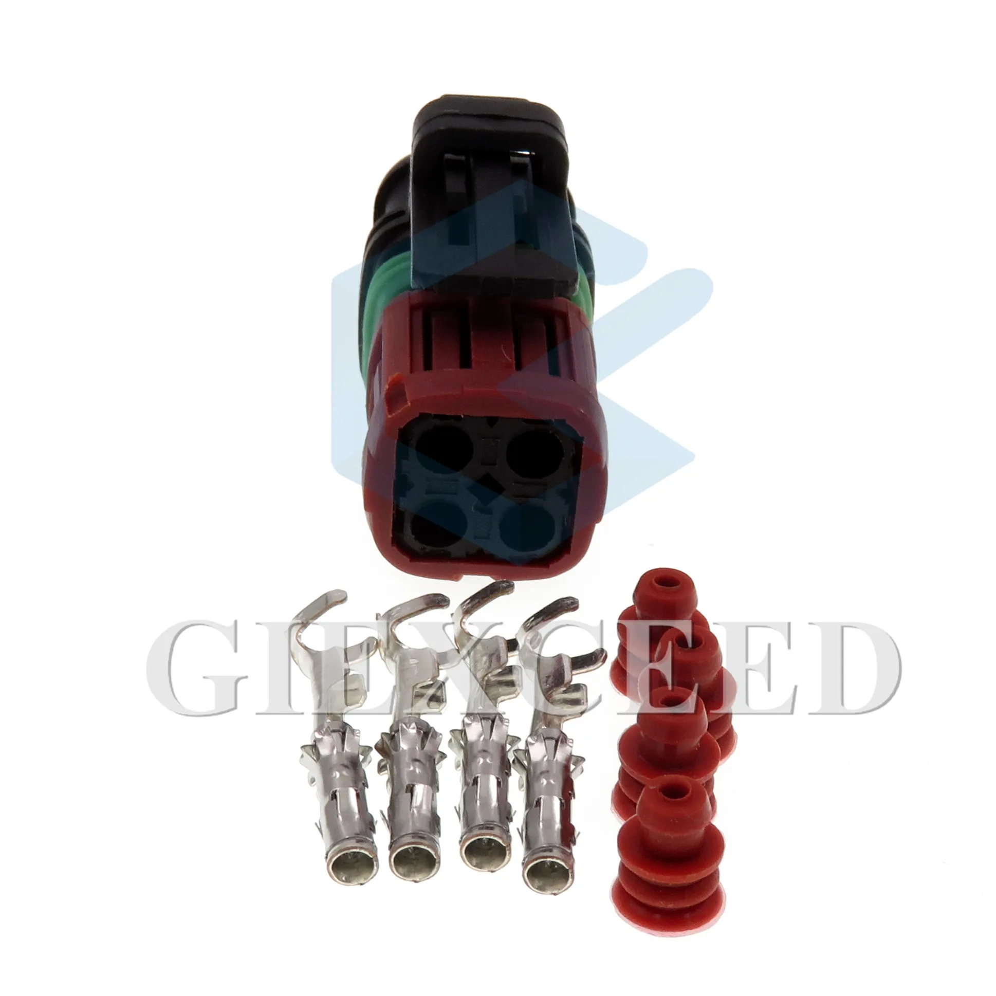 

1 Set 4 Pin 1337352-1 Fuel Injector Plug Oxygen Sensor Connector Wiring Socket For Cars Excavator