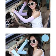 MQUPIN длинные перчатки маскирующая тату для шрамов рукава ледяной шелк солнцезащитный рукав Защита от солнца УФ рука грелка Открытый Тонкий лед шелк лед