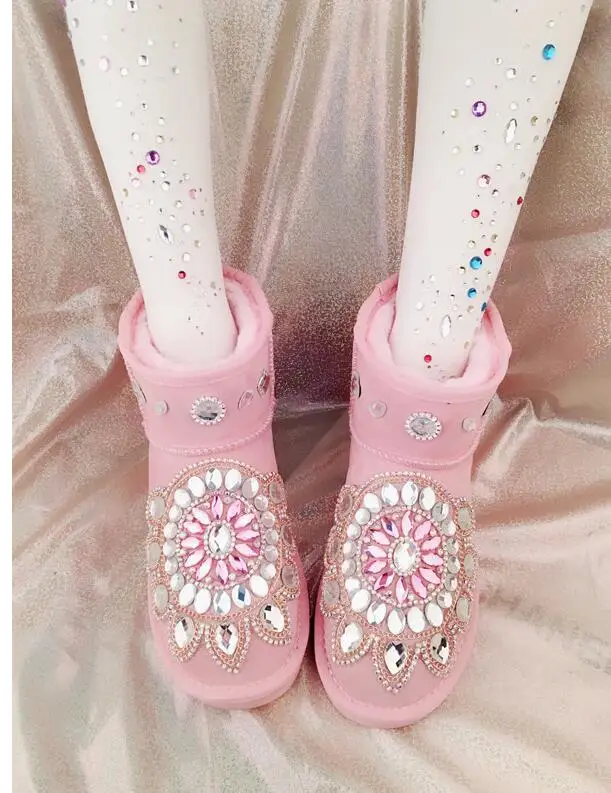 Industrie Fuchs Stiefel Thai Große Pelz Strass Handmade Baumwolle Schnee Leder Einem Totem 1 Original 2 Schwere Schuhe Größe xAw5ztO